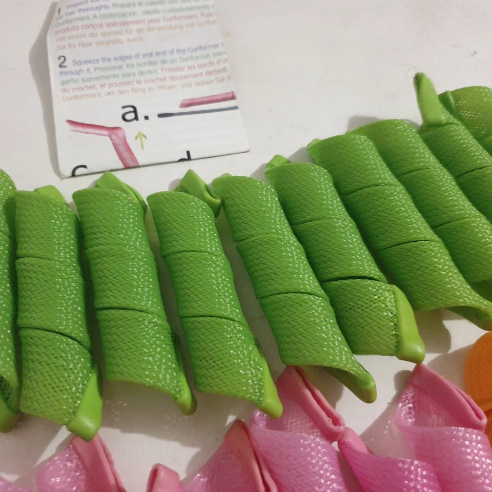 27 x Curl Formers 18cm & 31cm Spiral Curlers Ringlets Rollers Heatless Easy Bulk - image 4 of 4