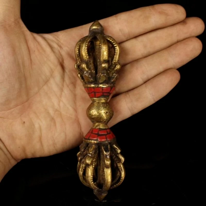 Tibetan Buddhist Copper Dorje Phurba Pestle Vajra Talismans Buddhist Ritual