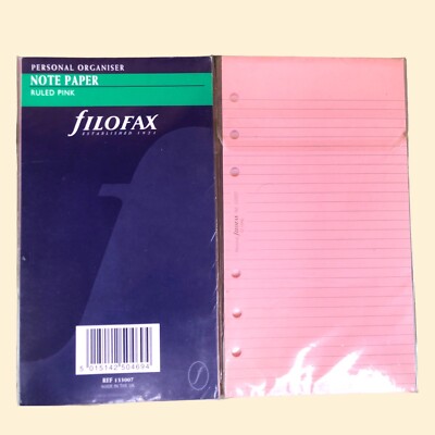Filofax Nachfüllung Personal Streifen Rosa