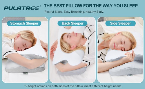 Soft Cervical Pillow for Neck Pain Relief,Odorless Memory Foam Pillows Ergonomic - Picture 11 of 11