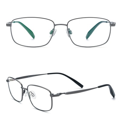 Premium Titanium Square Bifocals Reading Glasses Readers +1.0~3.0