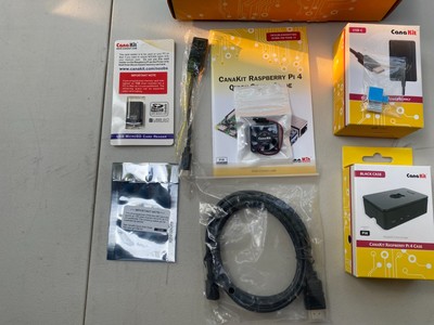 CanaKit Raspberry Pi 4 Starter Kit (32 GB EVO+, Premium Black Case) 8GB RAM