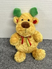 Soft Dreams Teddy Bear Reindeer 7" Plush Christmas Tan Stuffed Animal Vintage
