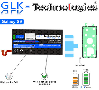 GLK für Original Samsung Galaxy S9 SM-G960F Akku EB-BG960ABE Batterie Ohne Set