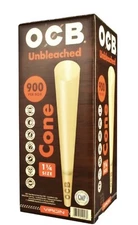 ocb unbleached 1 1/4 size pre rolled 100 pack