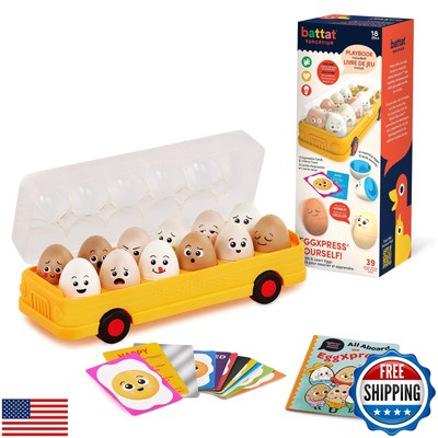 Battat Education   Egg Toys For Toddlers   Matching Eggs   Letter and Color M