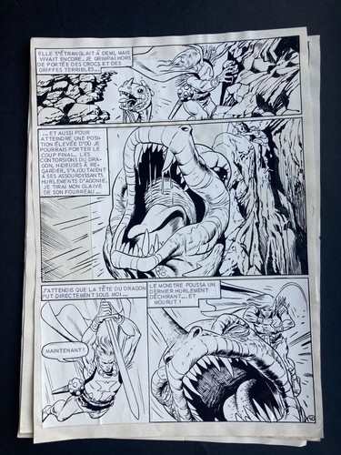 Histoire complète en 11 planches remontées Vint un guerrier Gine Kane Wally Wood - Bild 9 von 10