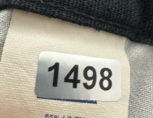 Pantaloncini chino vintage anni 90 DOCKERS misto lino 38 nero sbiadito doppia piega minimal - Foto 9 di 9