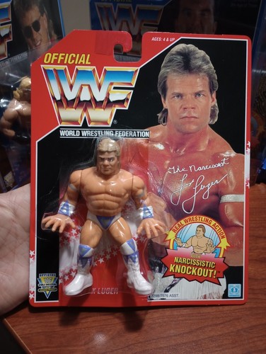 WWF Hasbro Red Card Lex Luger Wrestling Figure WWE...