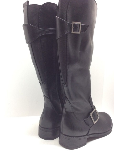 lifestride wide calf black boots