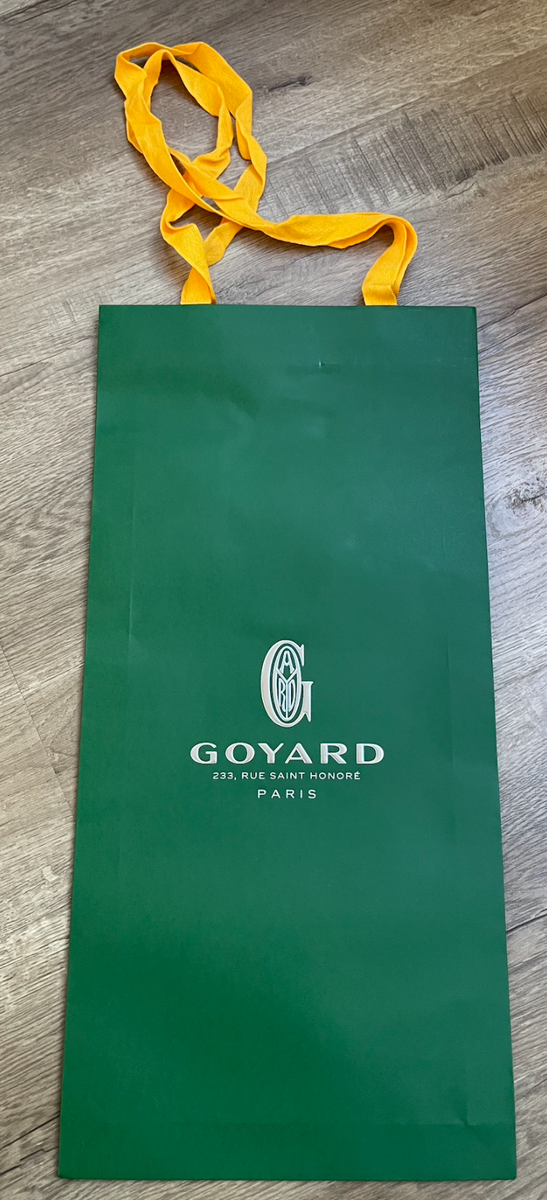 NEW Goyard Shopping Empty Paper Gift Bag Tote 9.75”x20.5”x2” Long