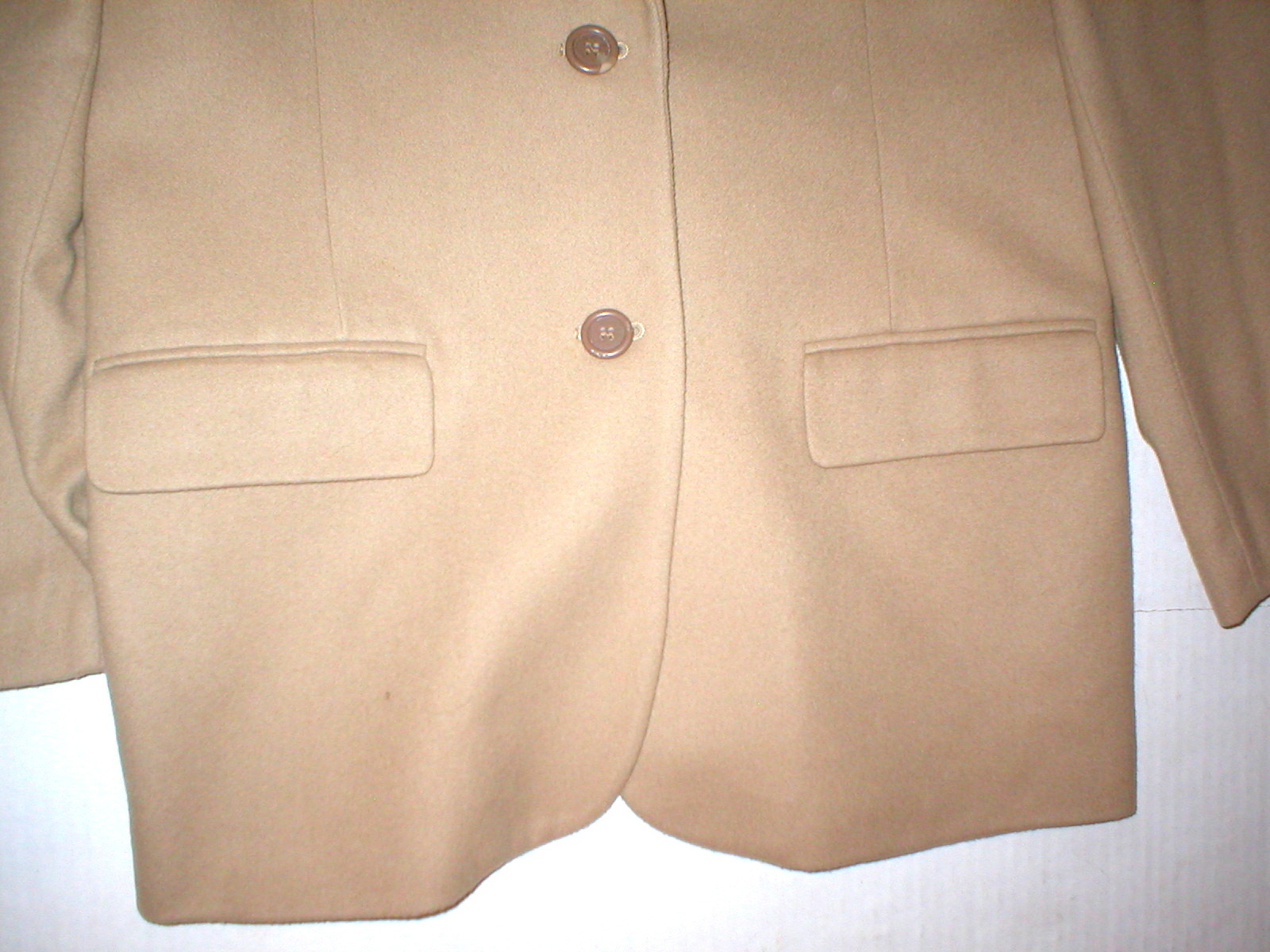 Giacca blazer donna bella 10 12 ufficio vintage fila ambasciata beige lana linea cammello