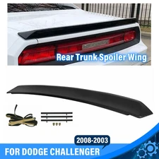For Dodge Challenger 2DR 2008-2023 Rear Trunk Wing Spoiler SRT Style Matte Black