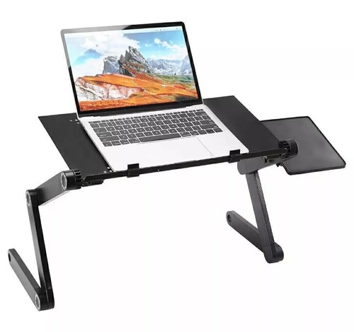 360° Adjustable Laptop Table Stand Lap Sofa Bed Tray Foldable PC Notebook Desk - Picture 6 of 11