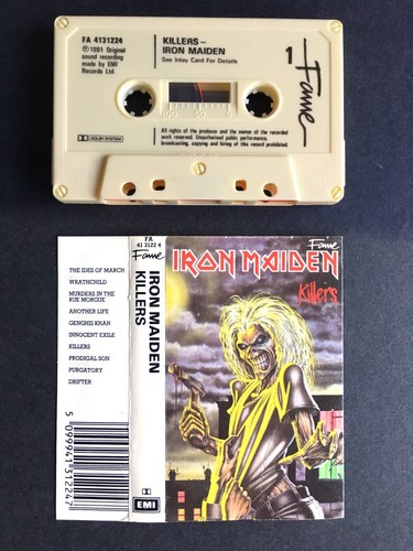 Iron Maiden - Killers - Cassette Tape FA4131224 - Purgatory, Wrathchild etc - Picture 2 of 2