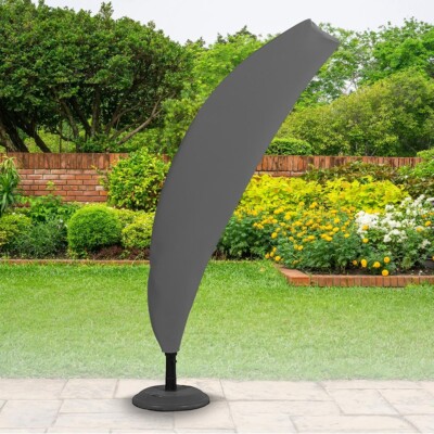 Bosmere robuste Allwetter Ampelschirm Abdeckung anthrazit 236 cm x 68 cm