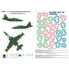 1:48 FOXBOT FM 48-013 Masks clover camouflage Su25UB Blue65 Ukrainian Air Forces