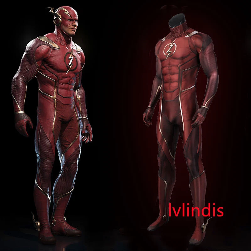 INJUSTICE2 The Flash Mono Cosplay Conjunto Completo Disfraces Hombre Foto 2 de 4