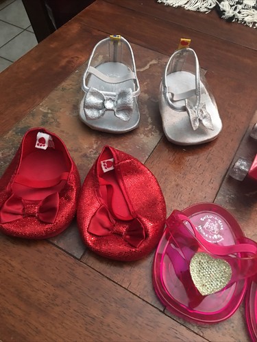 Menge 6 Paar Build A Bear Schuhe Schlittschuhe Frozen Werkstatt Puppe Verkleiden - Bild 2 von 4