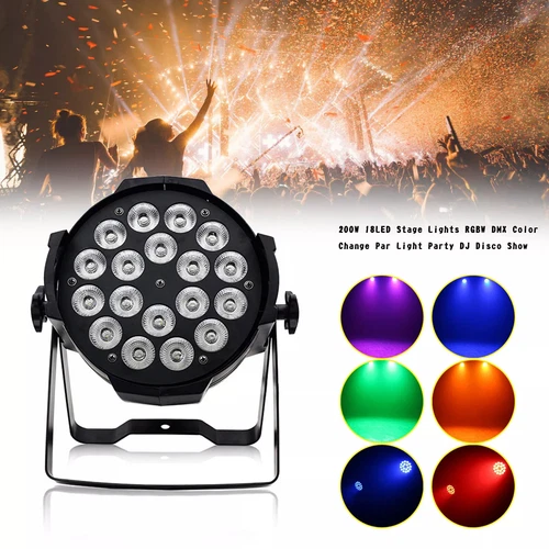 270W 18LED RGBW PAR Stage Lighting DMX512 Club Disco Weeding Party Shows Light