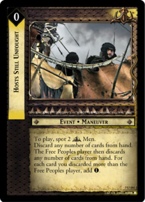 4x  Hosts Still Unfought - 7U151 Ungraded The Return of the King