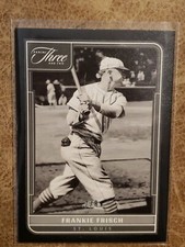 2022 Panini Three and Two Black #13 Frankie Frisch 7/8 CARDINALS