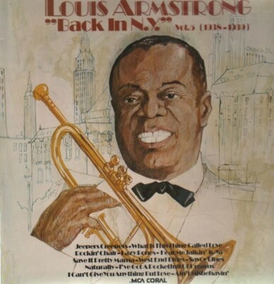 Louis Armstrong Back In N.Y. Vol. 5 (1938-1939) NEAR MINT MCA Coral Vinyl LP