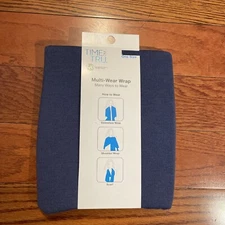 NWT Womens Blue Time And Tru Multi Wear Shawl Wrap Scarf Sweater One Size