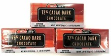 9 Bars Trader Joes 72% Cacao Dark Chocolate C...