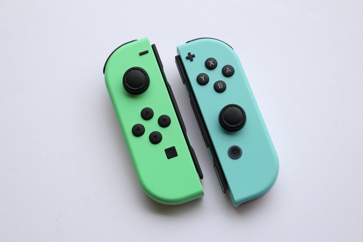 Nintendo Switch Joy-Conカスタム Nintendo Switch Custom Joy Cons Animal Crossing Theme Joy