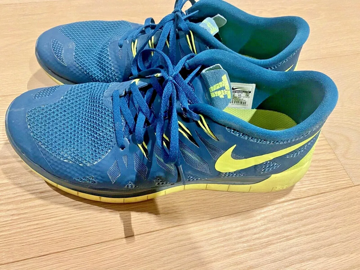 nike free 5.0 blue and green