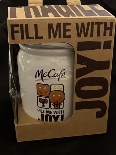 VHTF 2014 McDonald’s McCafé “Fill Me With Joy” Coffee Canister Brand New *FR SHP - Picture 2 of 12