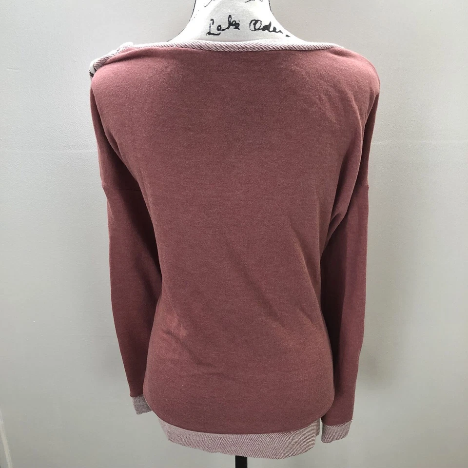 HARMONY BALANCE Round Neck Long Sleeve Red Blouse Top Women's Plus Size 2X - Image 3 of 4