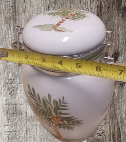 Gibson Bidoni Cucina Palme Design Elite Dipinti a Mano Set di 3 Ottime - Foto 8 di 10