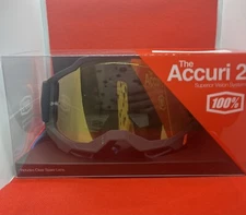 100% Accuri 2 Goggles NEW!! - Borego Tru GLD - MOTOCROSS OFFROAD ATV BMX MOTO MX
