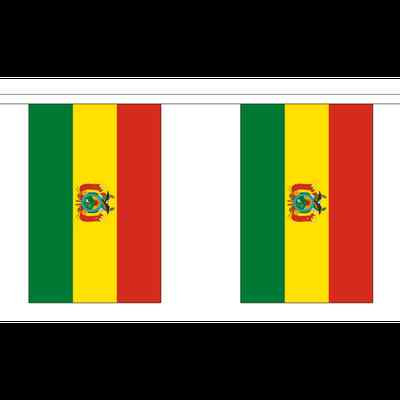Bolivien Flagge Wimpelkette - 3m 6m 9m Meter Länge 10 20 30 Fahnen - Polyester 