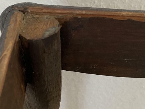 Nähkästchen Holz antik Nähkasten ausklappbar Nähbox mit Ständer VINTAGE ANTIK - Bild 8 von 11