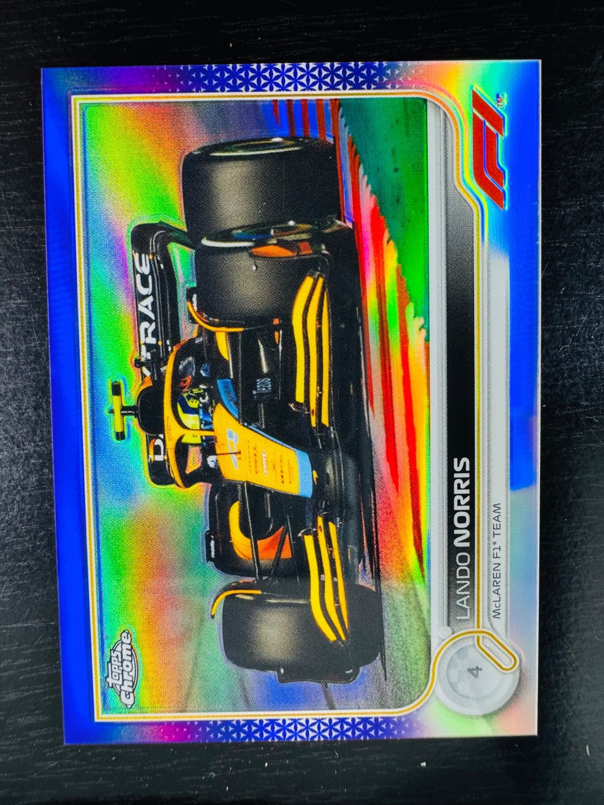 2022 Lando Norris Purple 378/399 Refractor Topps Chrome #35 F1 Formula 1