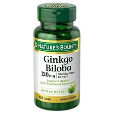 Nature's Bounty Ginkgo Biloba 120 mg 100 ct