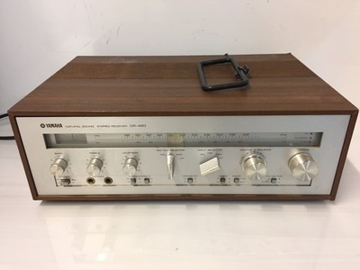 Vintage Yamaha CR-420 Natural Sound Stereo Receiver Wood Cabinet Japan (Pls Read