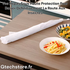 Couverture Alimentaire En Maille, Housse De Protection Pour Plat Lavable