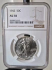 1942 50C Walking Liberty Half Dollar NGC AU