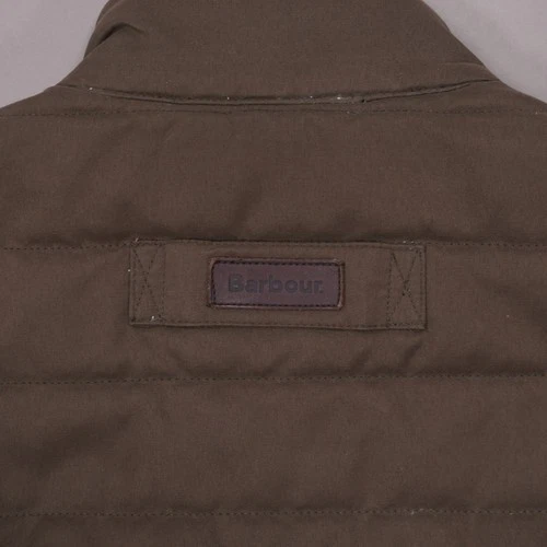 Barbour Quilted Shooting Jacket Full Zip Mens Medium Brown Pockets image 7