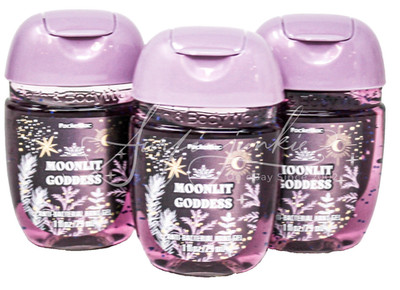 Bath & Body Works Moonlit Goddess Pocketbac Hand Sanitizer Anti Bac Gel 3pc Set