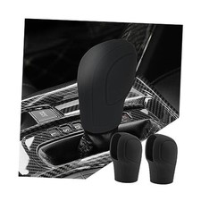 2 Pack Car Gear Shift Knob Cover, Anti-Slip Auto Knob Gear Stick Black