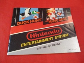 Super Mario Bros. 1 /Duck Hunt Nintendo (NES) w/Manual WORKS! *badly damaged* #B