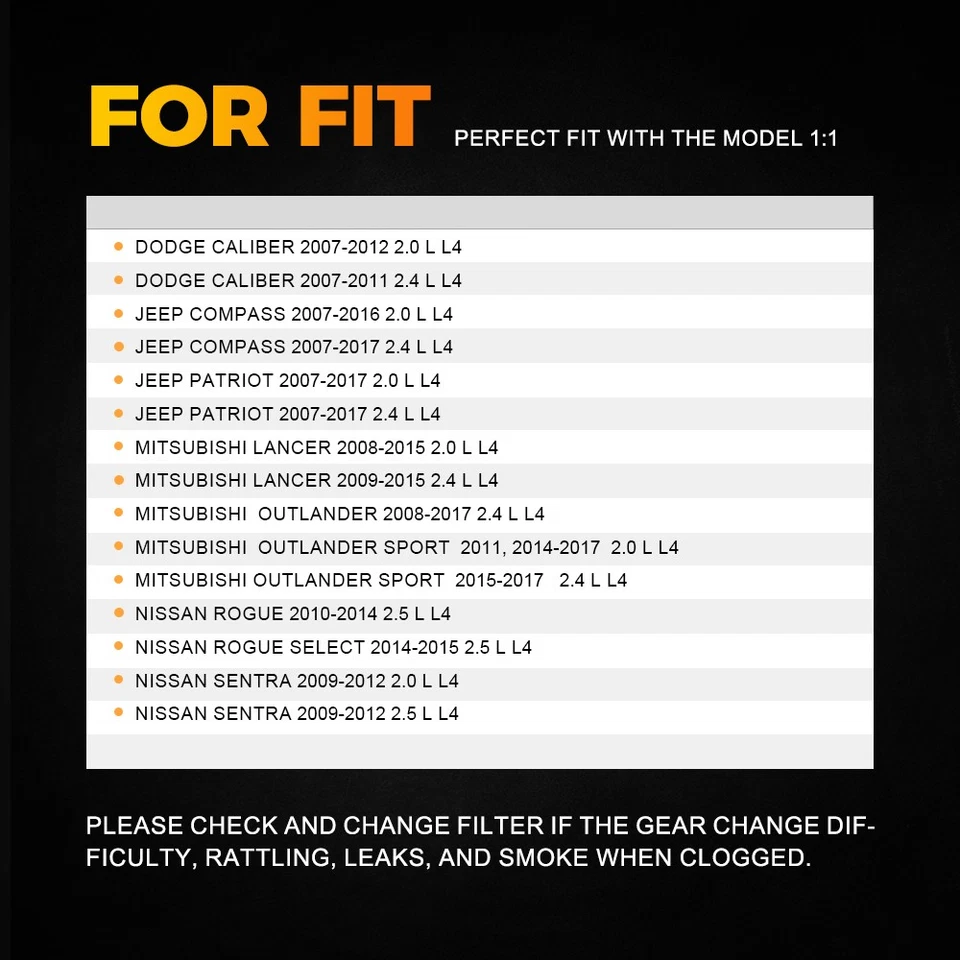 Filtro y aceite de retorno del enfriador de transmisión con junta para Nissan Rogue 2010-2014 Foto 2 de 4