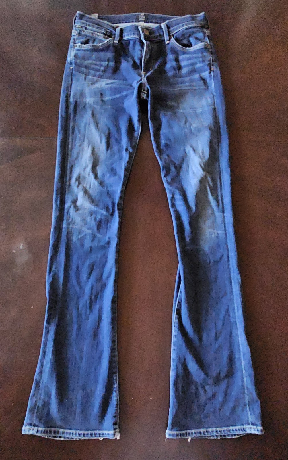 Citizens of Humanity Womens Blue Emmanuelle Slim Boot Stretch Jeans Size 27