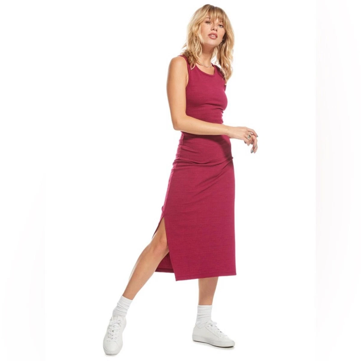 Roxy Vestido Sin Mangas Future Thoughts Para Mujer, Tea Rose, XL