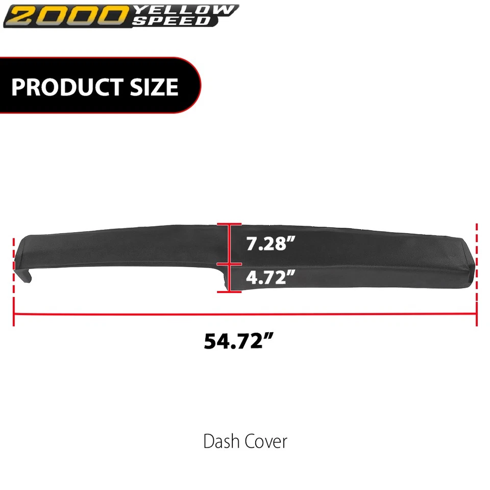 Fit For 1969-1974 Chevrolet Nova Apollo Omega Ventura Cover Cap Dash Board Pad Foto 3 de 4